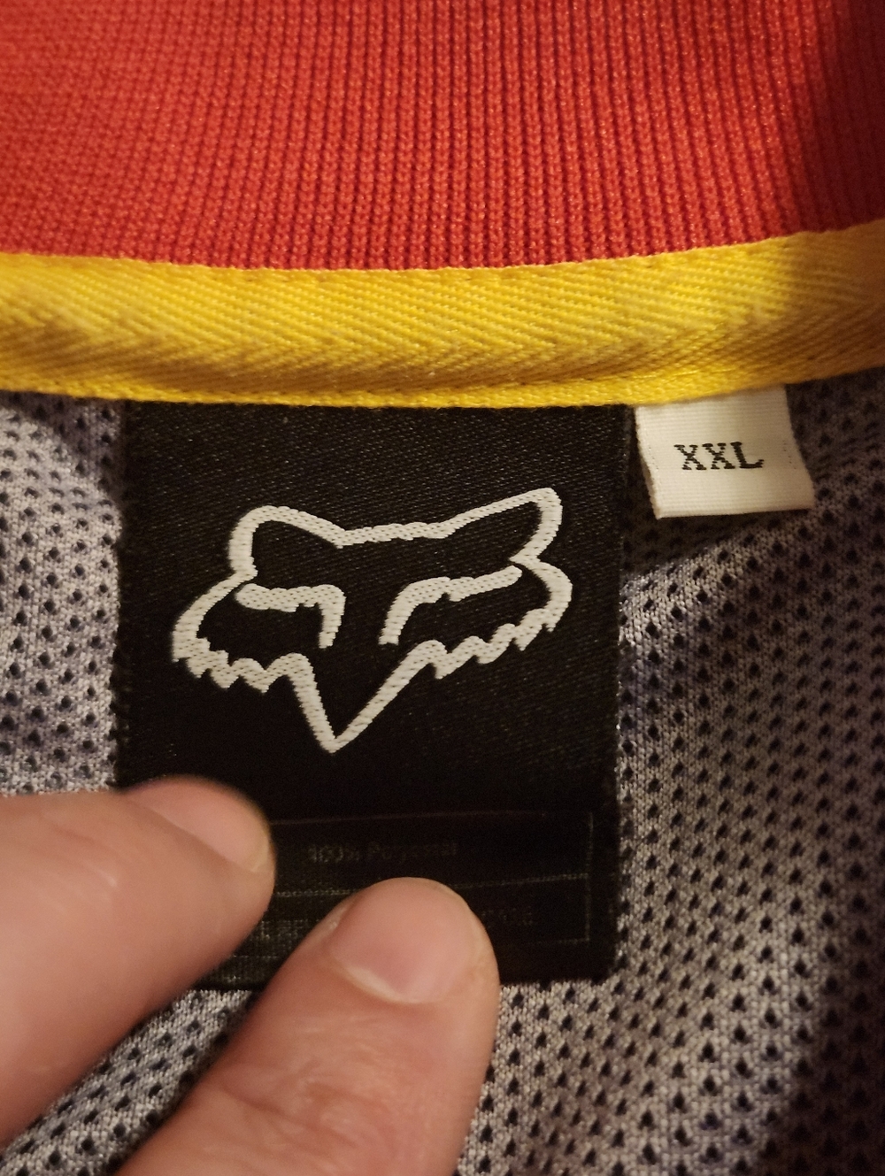 Fox Racing Motocross Jersey Red Black White Long Sleeve BMX MX Men's Size 2XL - Picture 7 of 15